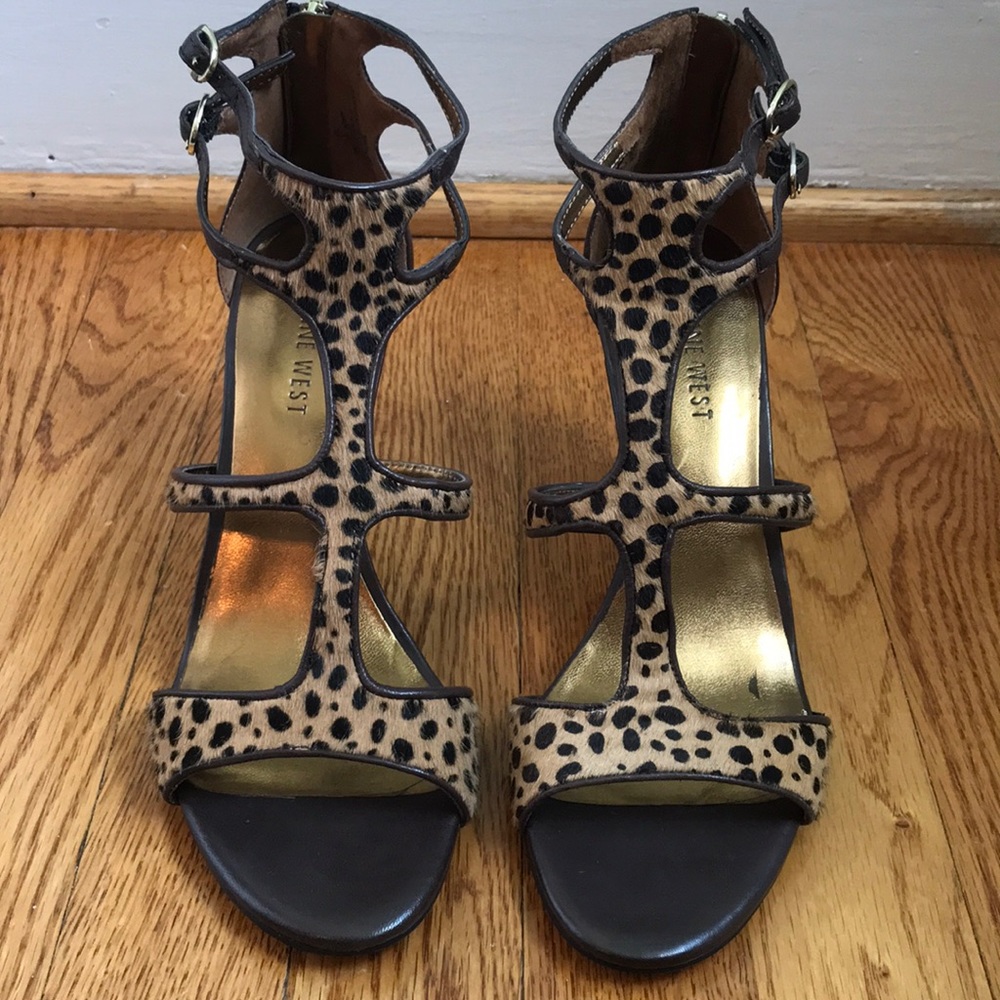 Leopard print Nine West heels 🐆👠 never worn! 7M